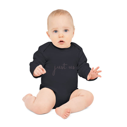 Organic Baby Long-Sleeve Bodysuit - 'Just Us' & 'The Way God Intended!'
