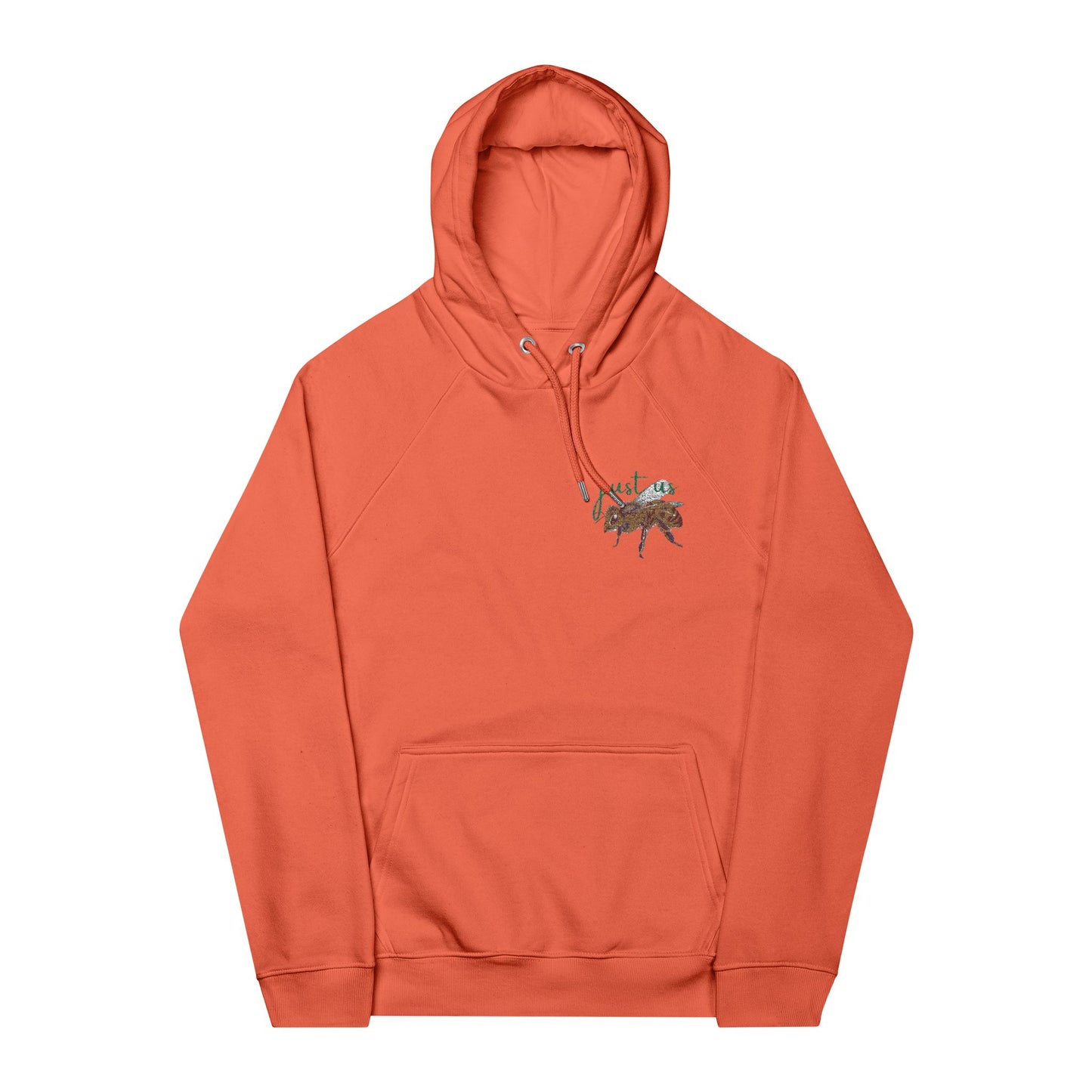 Organic Embroidered Bee Hoodie - Just Us, “The way GOD intended”
