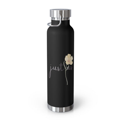 Just Us, “The way GOD intended!” - Inspirational Insulated Water Bottle - 22oz Copper Design