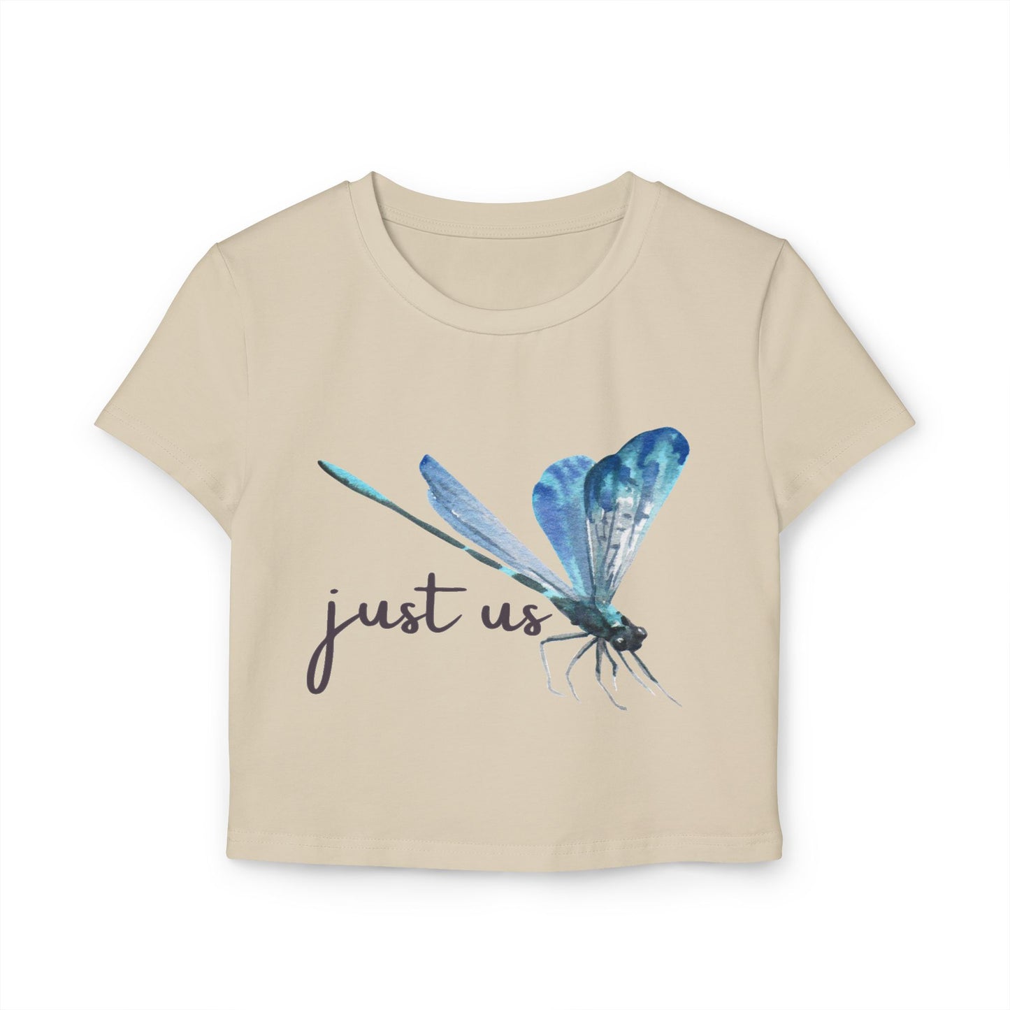 Organic Women's Firefly Baby Tee - Just Us, "The way GOD intended"