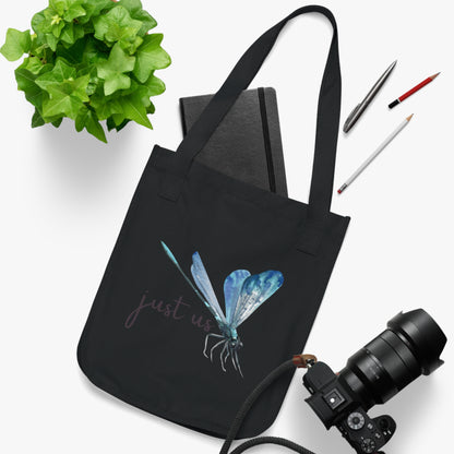 Organic Canvas Firefly Tote Bag - Personalizable - Just Us, “The way GOD intended”