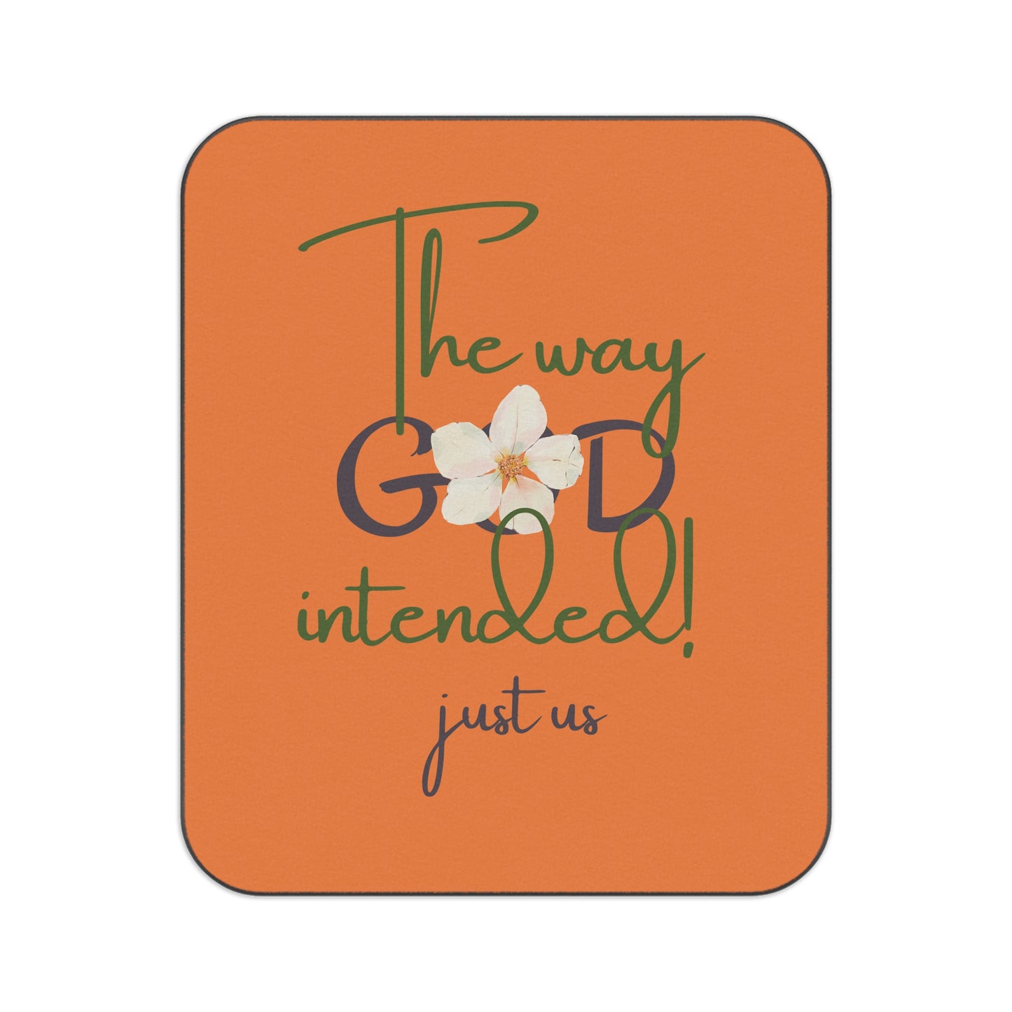 ‘Just Us’, “The way GOD intended!” - Picnic Blanket - Cozy Outdoor Blanket for Couples