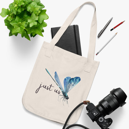 Organic Canvas Firefly Tote Bag - Personalizable - Just Us, “The way GOD intended”
