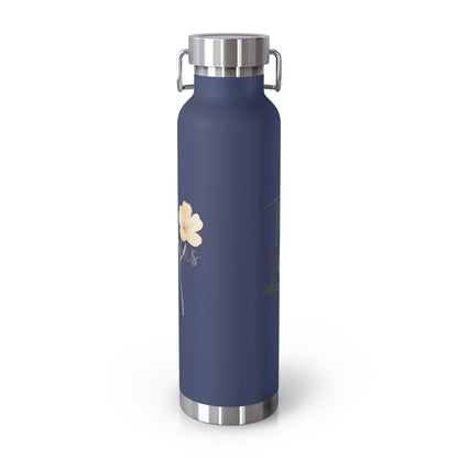Just Us, “The way GOD intended!” - Inspirational Insulated Water Bottle - 22oz Copper Design