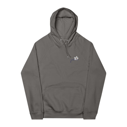 Organic Unisex Hoodie Flower Embroidery- Just Us