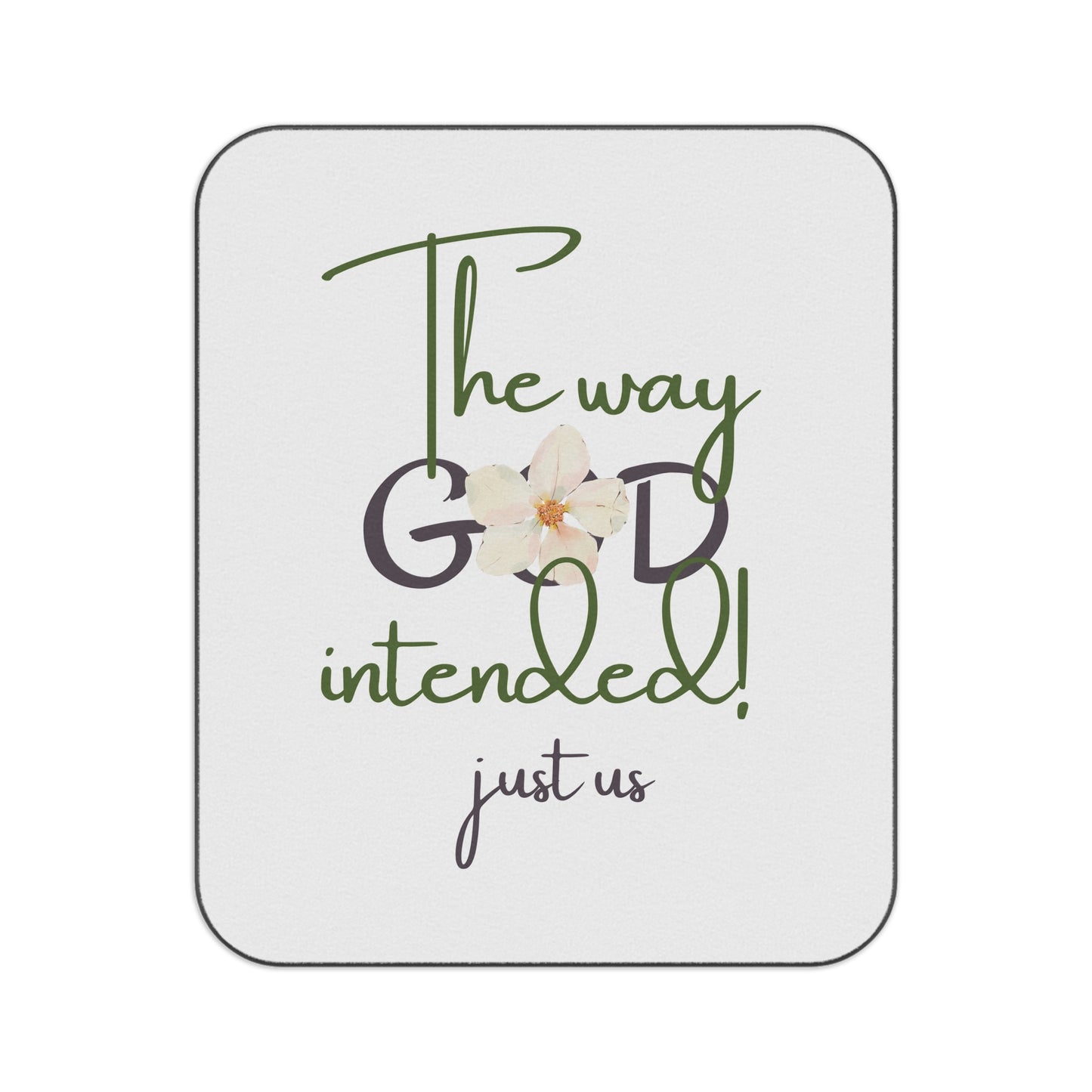 ‘Just Us’, “The way GOD intended Picnic Blanket - Cozy Outdoor Blanket for Couples
