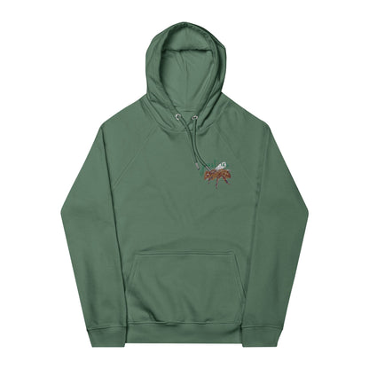 Organic Embroidered Bee Hoodie - Just Us, “The way GOD intended”