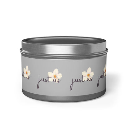 Just Us Tin Candles - Coconut Soy Wax Cozy Home Fragrance for Relaxation & Gift Giving