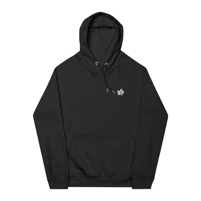 Organic Unisex Hoodie Flower Embroidery- Just Us