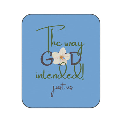 ‘Just Us’, “The way GOD intended!” - Picnic Blanket - Cozy Outdoor Blanket for Couples