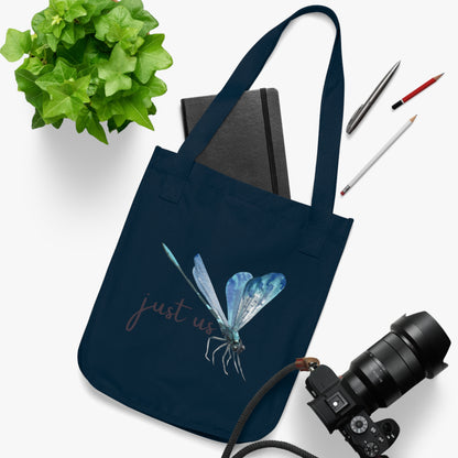 Organic Canvas Firefly Tote Bag - Personalizable - Just Us, “The way GOD intended”