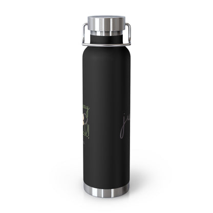 Just Us, “The way GOD intended!” - Inspirational Insulated Water Bottle - 22oz Copper Design