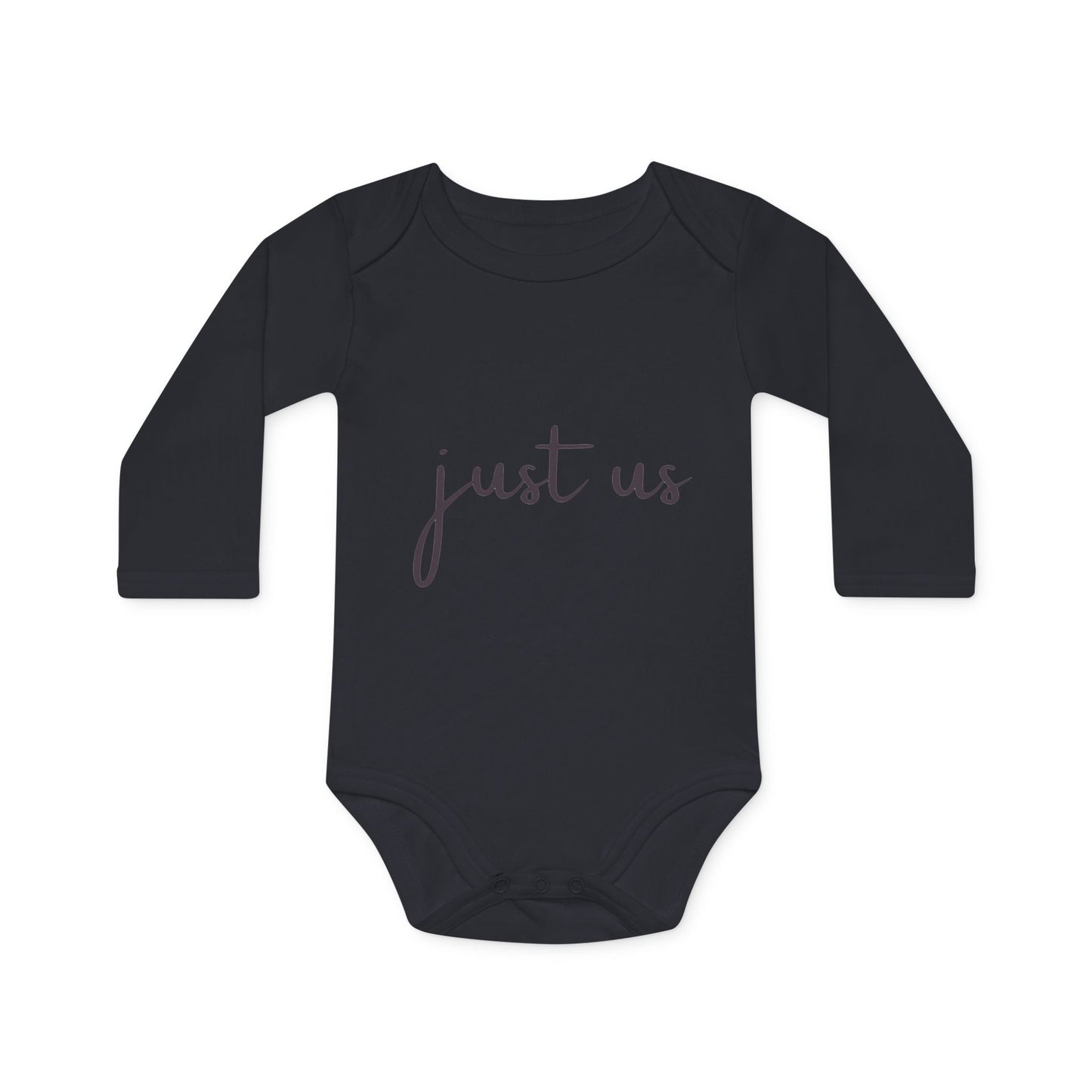 Organic Baby Long-Sleeve Bodysuit - 'Just Us' & 'The Way God Intended!'