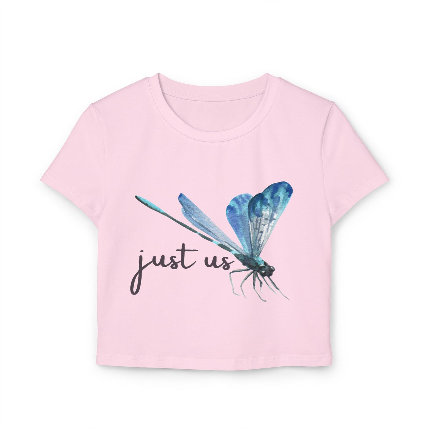 Organic Women's Firefly Baby Tee - Just Us, "The way GOD intended"