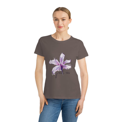 Organic Women's Flower T-Shirt - Just Us, “The way GOD intended”