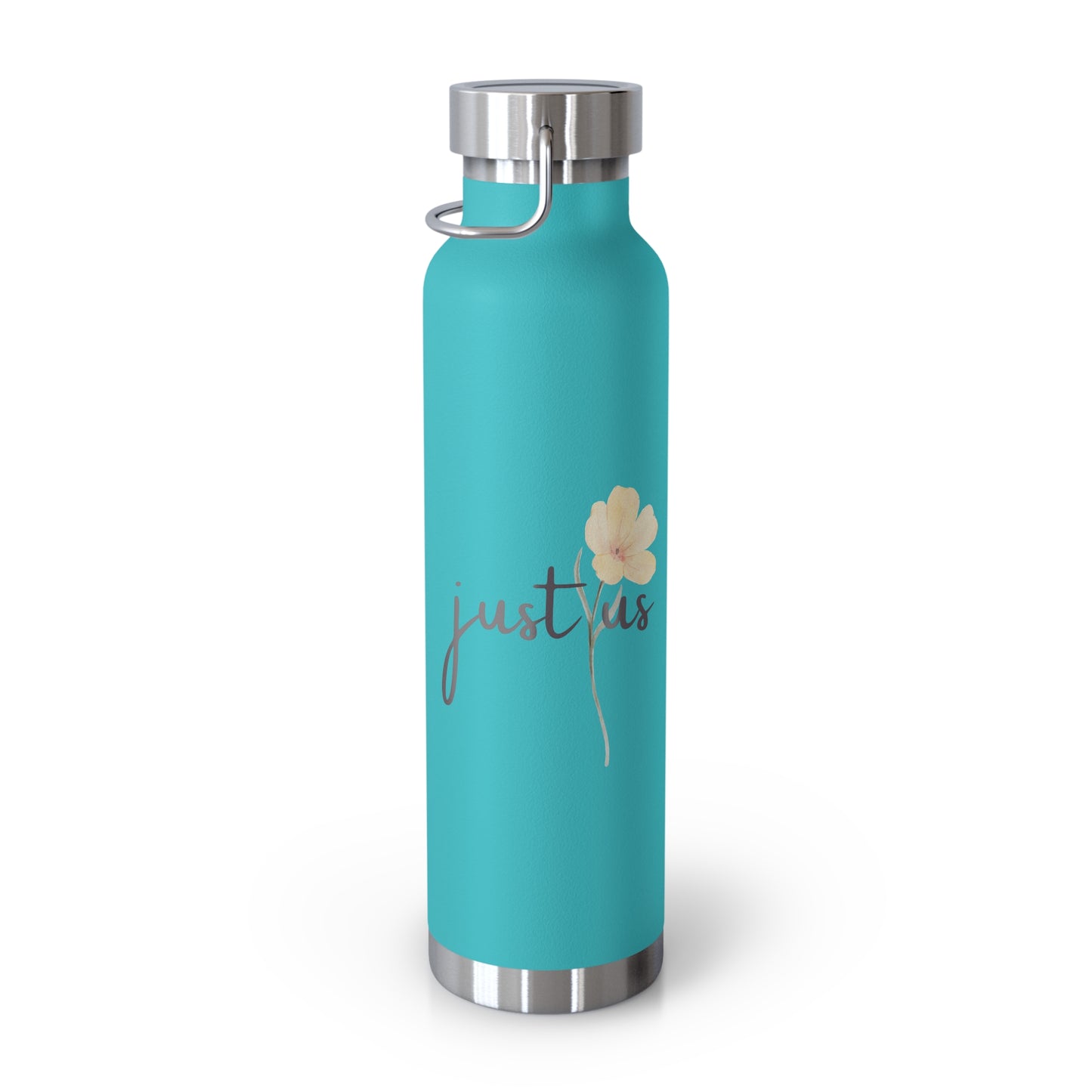 Just Us, “The way GOD intended!” - Inspirational Insulated Water Bottle - 22oz Copper Design