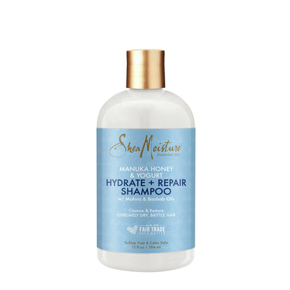 SheaMoisture Shampoo Hydrate and Repair for Damaged Hair with Manuka Honey and Shea Butter 13 oz